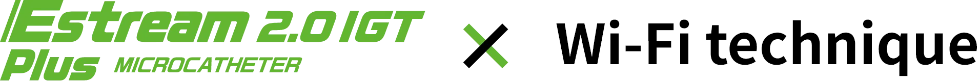 Estream 2.0 IGT PLUS MICROCATHETER x Wi-Fi technique